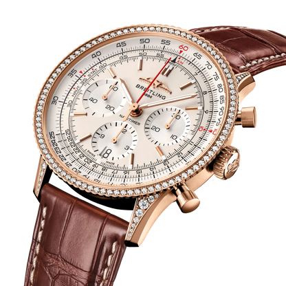 Navitimer B01 Chronograph 41 18k red gold (gem-set) 41 mm RB0139631G1P1 secondary view