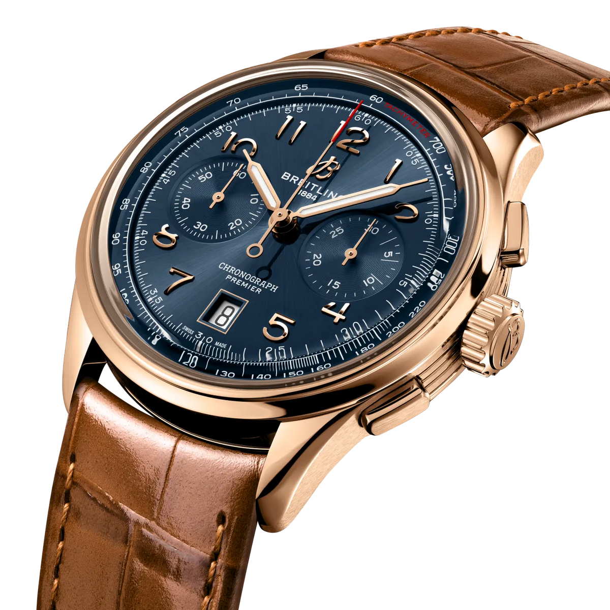 Premier B01 Chronograph 42 18k red gold 42 mm RB0145171C1P1 second view