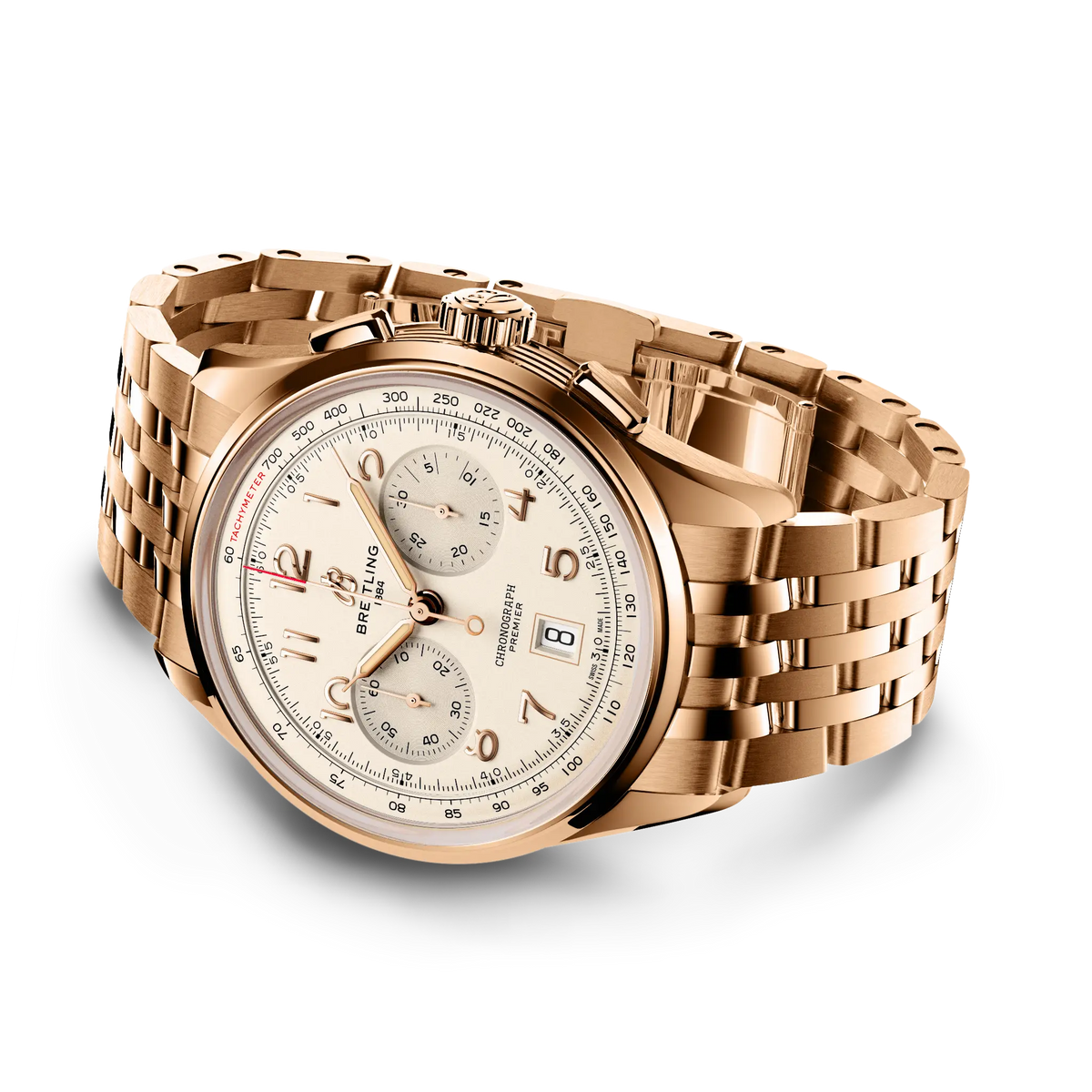 Premier B01 Chronograph 42 18k red gold 42 mm RB0145371G1R1 third view