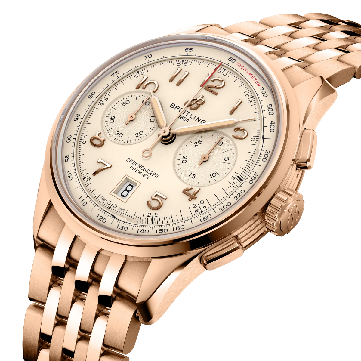 Premier B01 Chronograph 42 18k red gold 42 mm RB0145371G1R1 second view
