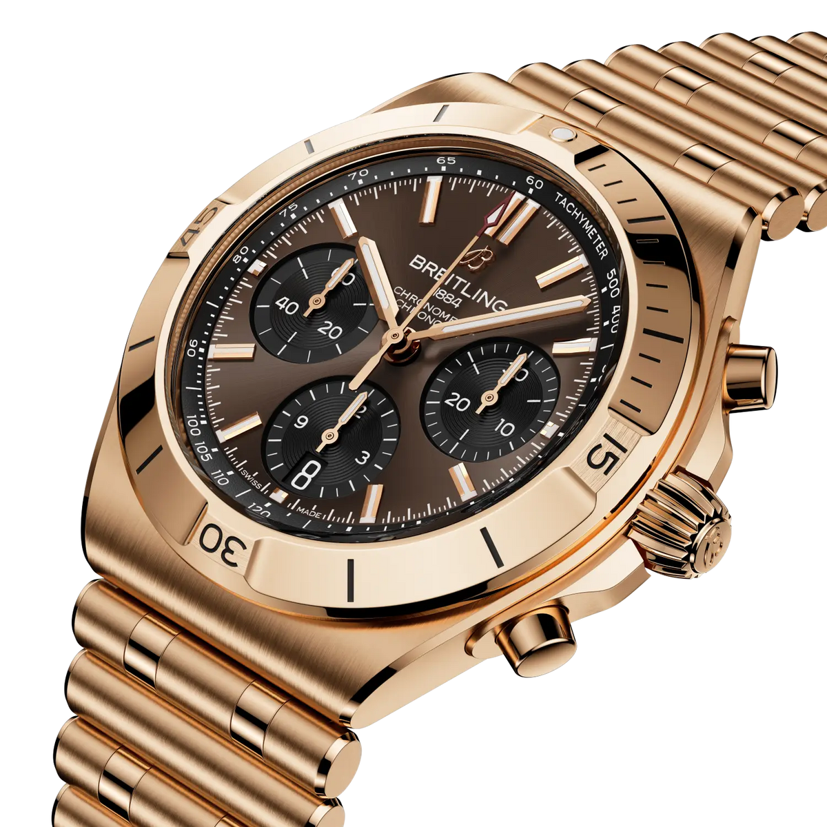 Chronomat B01 Chronograph 42 18k red gold 42 mm RB0158101Q1R1 second view