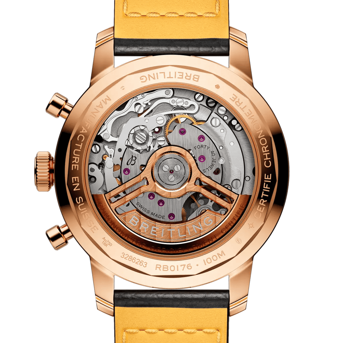 Top Time B01 18k red gold 41 mm RB01761A1Q1X1 third view