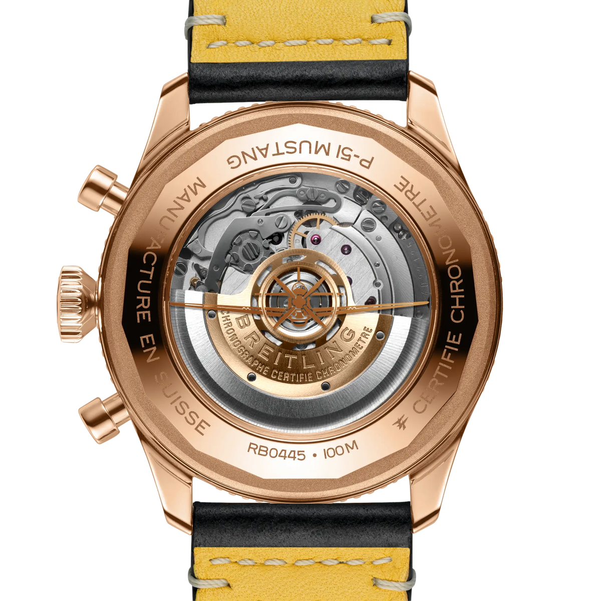 Super AVI B04 Chronograph GMT 46 P-51 Mustang 18k red gold 46 mm RB04451A1B1X1 fourth view