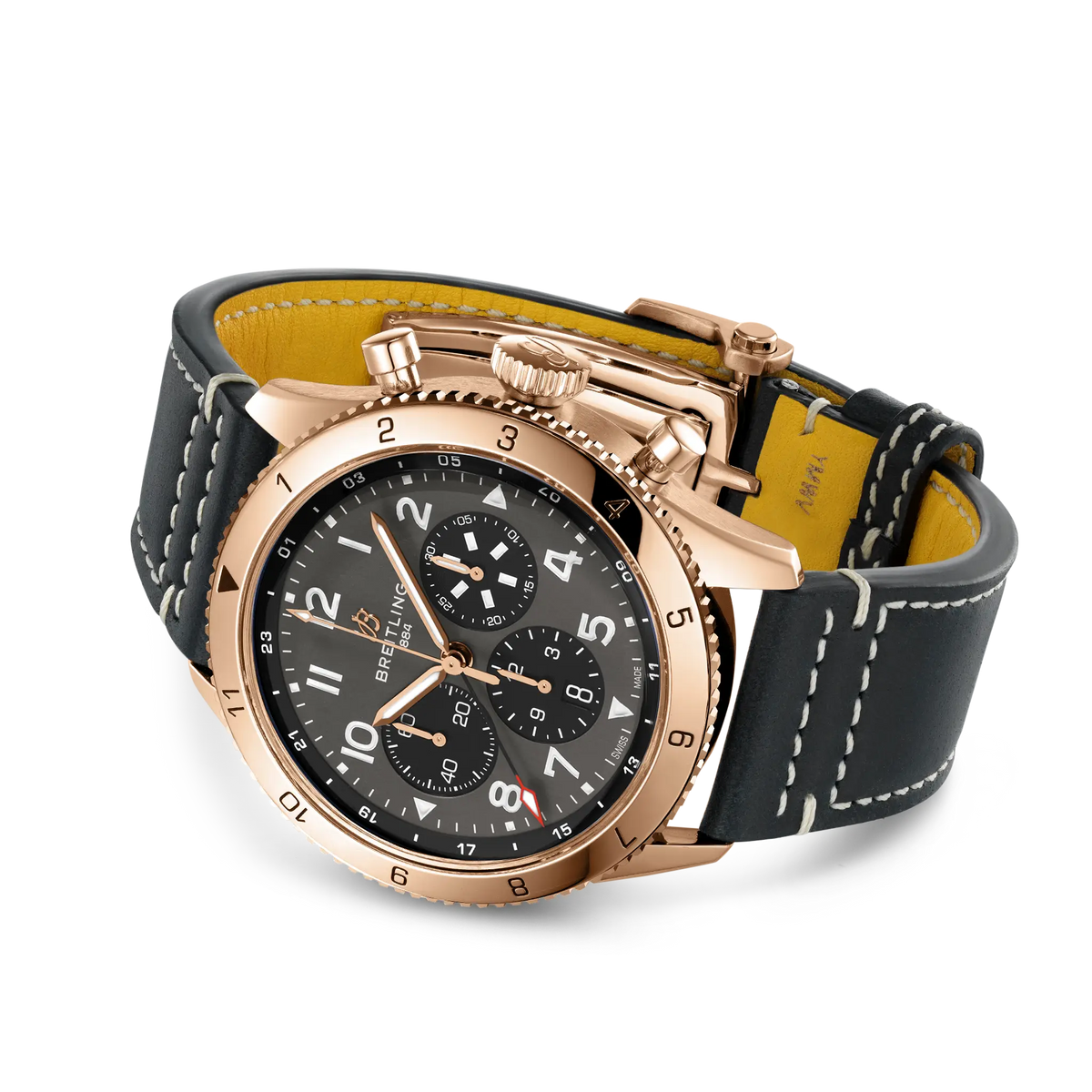 Super AVI B04 Chronograph GMT 46 P-51 Mustang 18k red gold 46 mm RB04451A1B1X1 third view