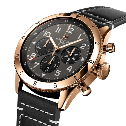 Super AVI B04 Chronograph GMT 46 P-51 Mustang 18k red gold 46 mm RB04451A1B1X1 second view