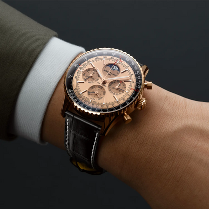 Navitimer B19 Chronograph 43 Perpetual Calendar 140th Anniversary 18k red gold 43 mm RB19101A1H1P1 fifth view