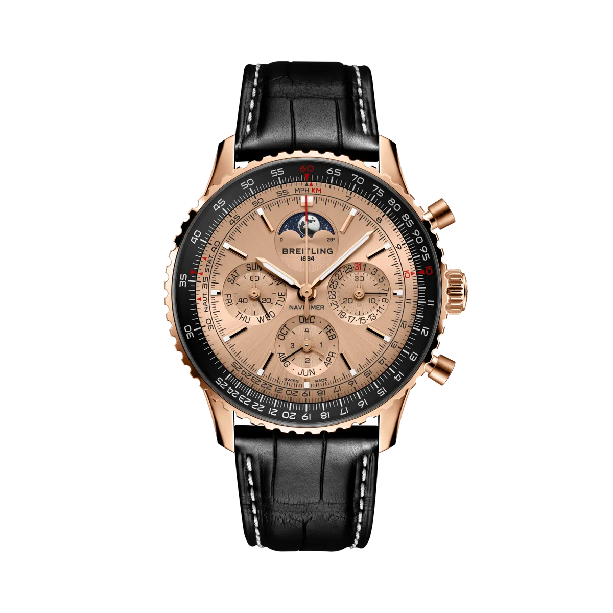 Navitimer B19 Chronograph 43 Perpetual Calendar 140th Anniversary 18k red gold 43 mm RB19101A1H1P1 main view