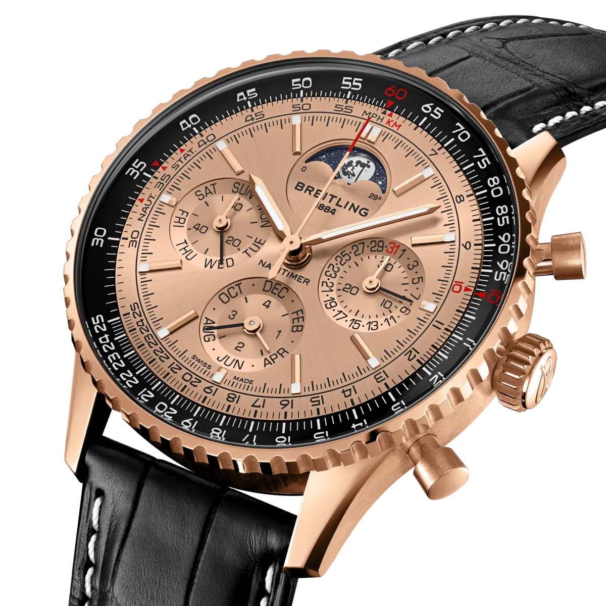 Navitimer B19 Chronograph 43 Perpetual Calendar 140th Anniversary 18k red gold 43 mm RB19101A1H1P1 secondary view