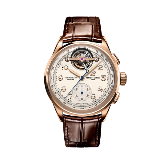 Premier B21 Chronograph Tourbillon 42 Léon Breitling 18k red gold 42 mm RB2120211G1P1 main view