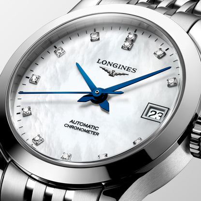 Record 26.00 mm White mother-of-pearl Stainless steel L23204876 L2.320.4.87.6 detailed view