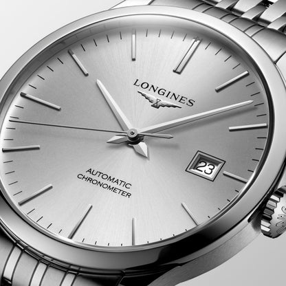 Record 40.00 mm Sunray silver Stainless steel L28214726 L2.821.4.72.6 detailed view