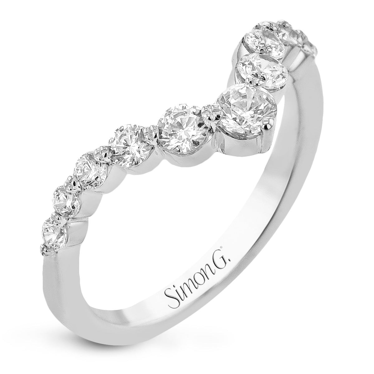 Right Hand Ring in 18k Gold with Diamonds - Simon G. Jewelry