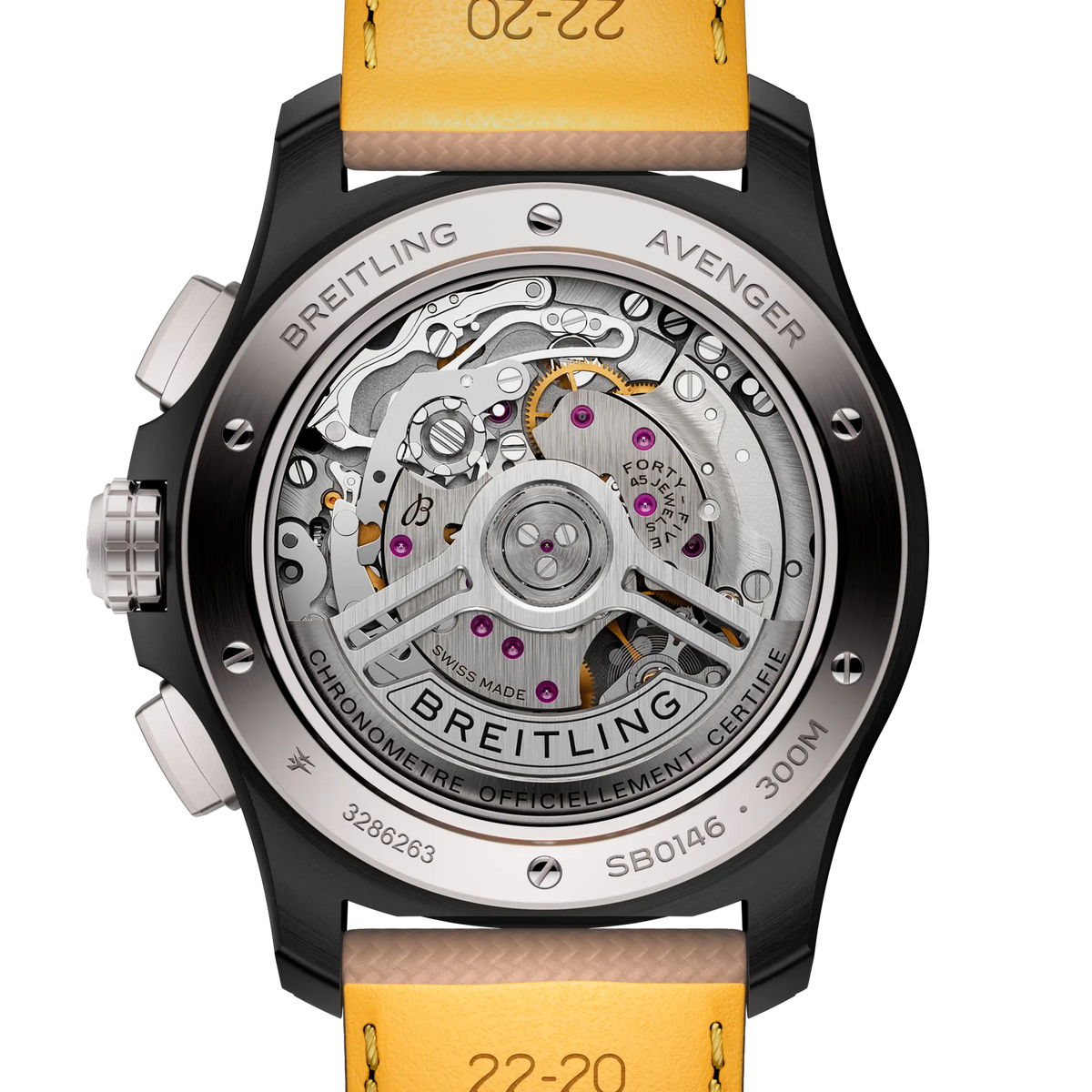 Avenger B01 Chronograph 42 Night Mission Ceramic 42 mm SB0146101B1X1 fourth view