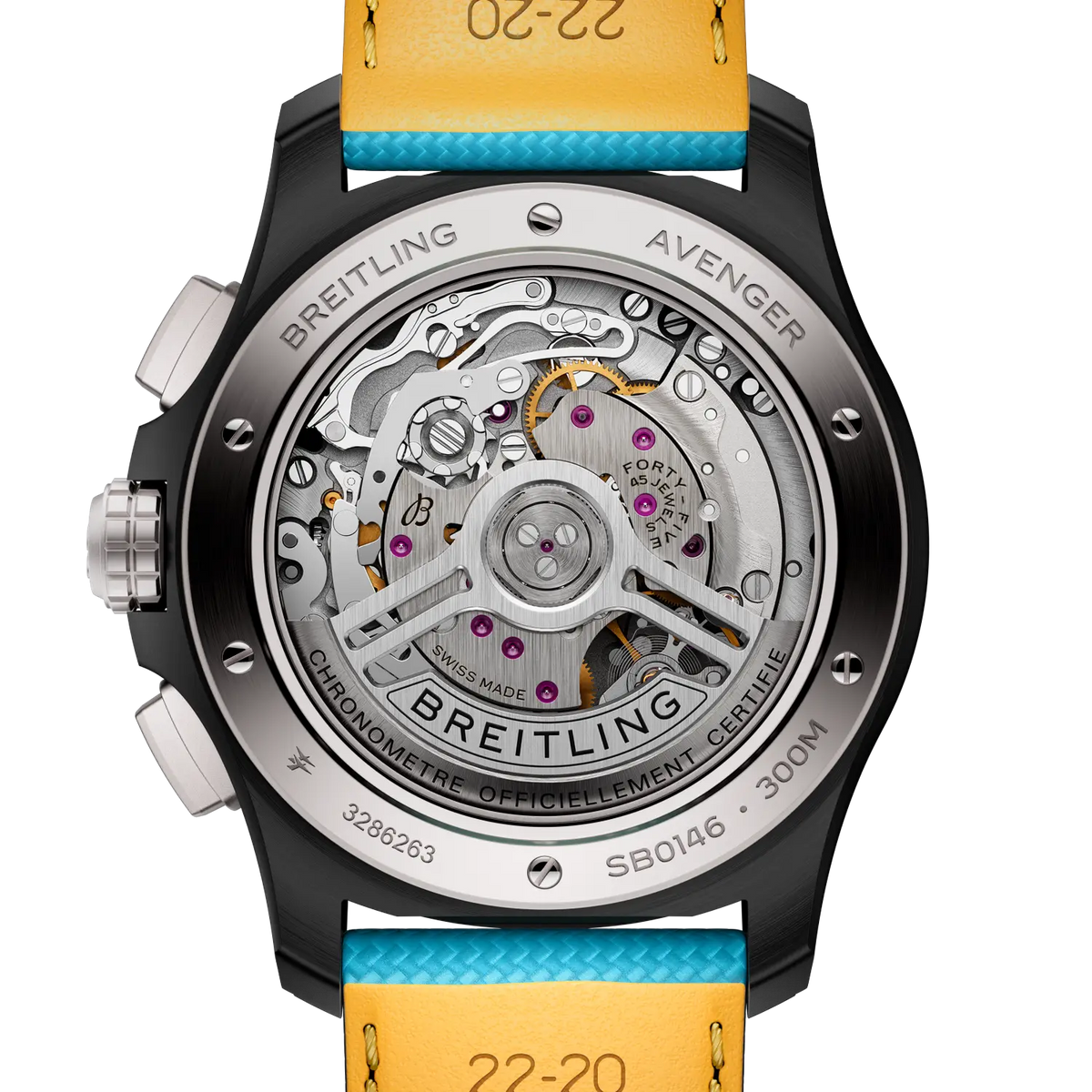 Avenger B01 Chronograph 42 Night Mission Ceramic 42 mm SB0146101L1X1 fourth view