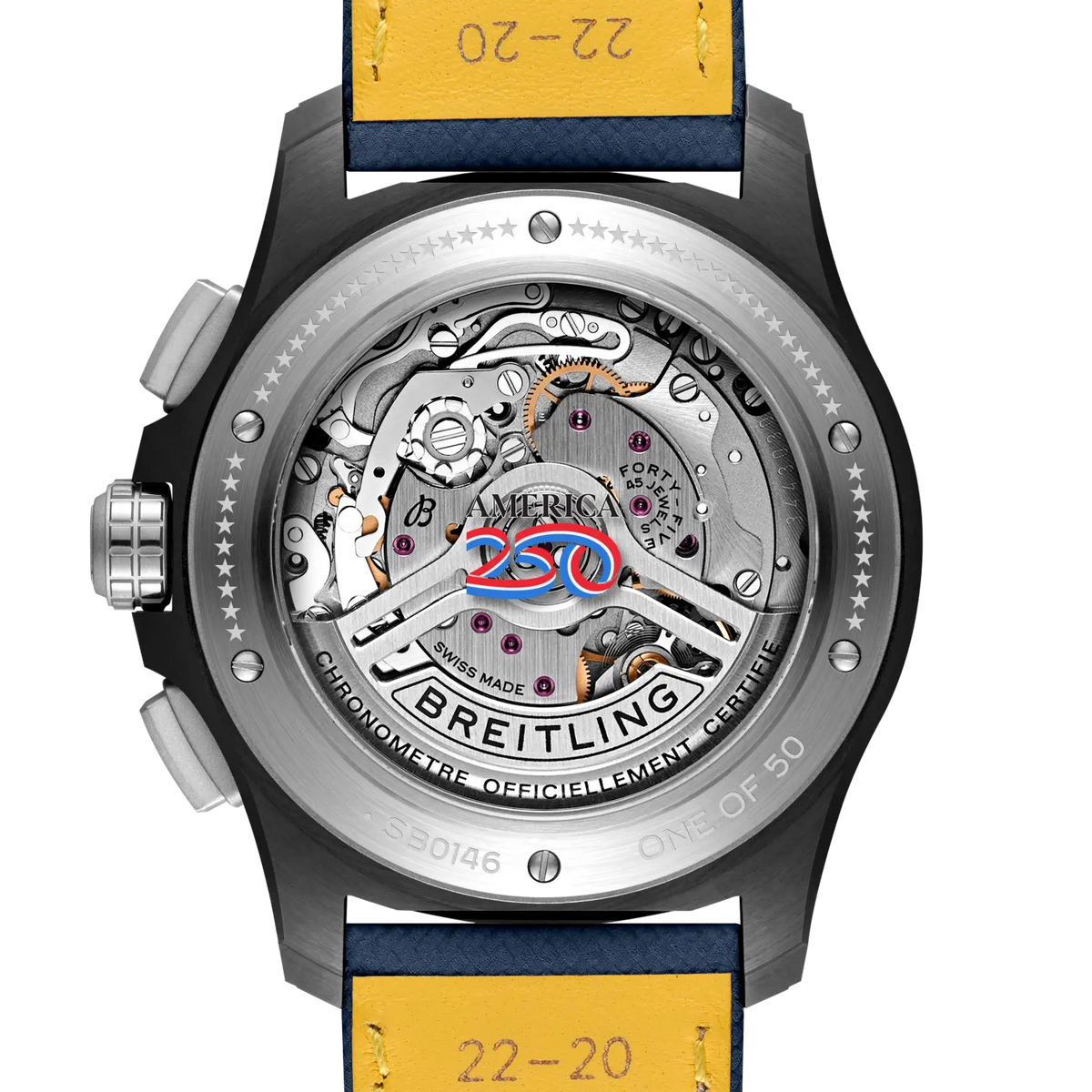 Avenger B01 Chronograph 42 Night Mission America250 Ceramic 42 mm SB01464A1C1X1 fourth view