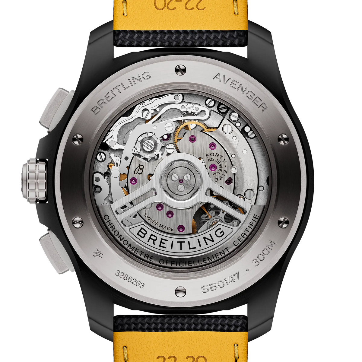 Avenger B01 Chronograph 44 Night Mission Ceramic 44 mm SB0147101B1X1 fourth view