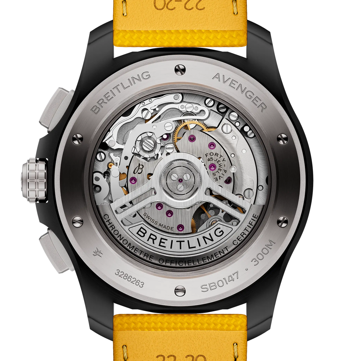 Avenger B01 Chronograph 44 Night Mission Ceramic 44 mm SB0147101I1X1 fourth view