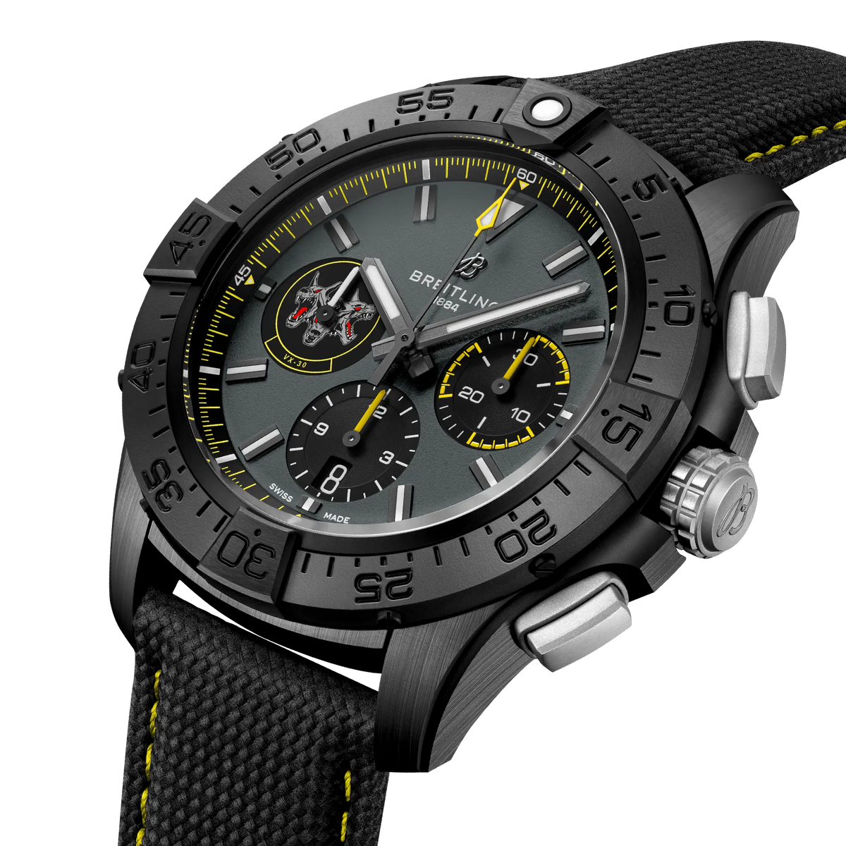 Avenger B01 Chronograph 44 Night Mission Bloodhounds Ceramic 44 mm SB01472A1B1X1 second view