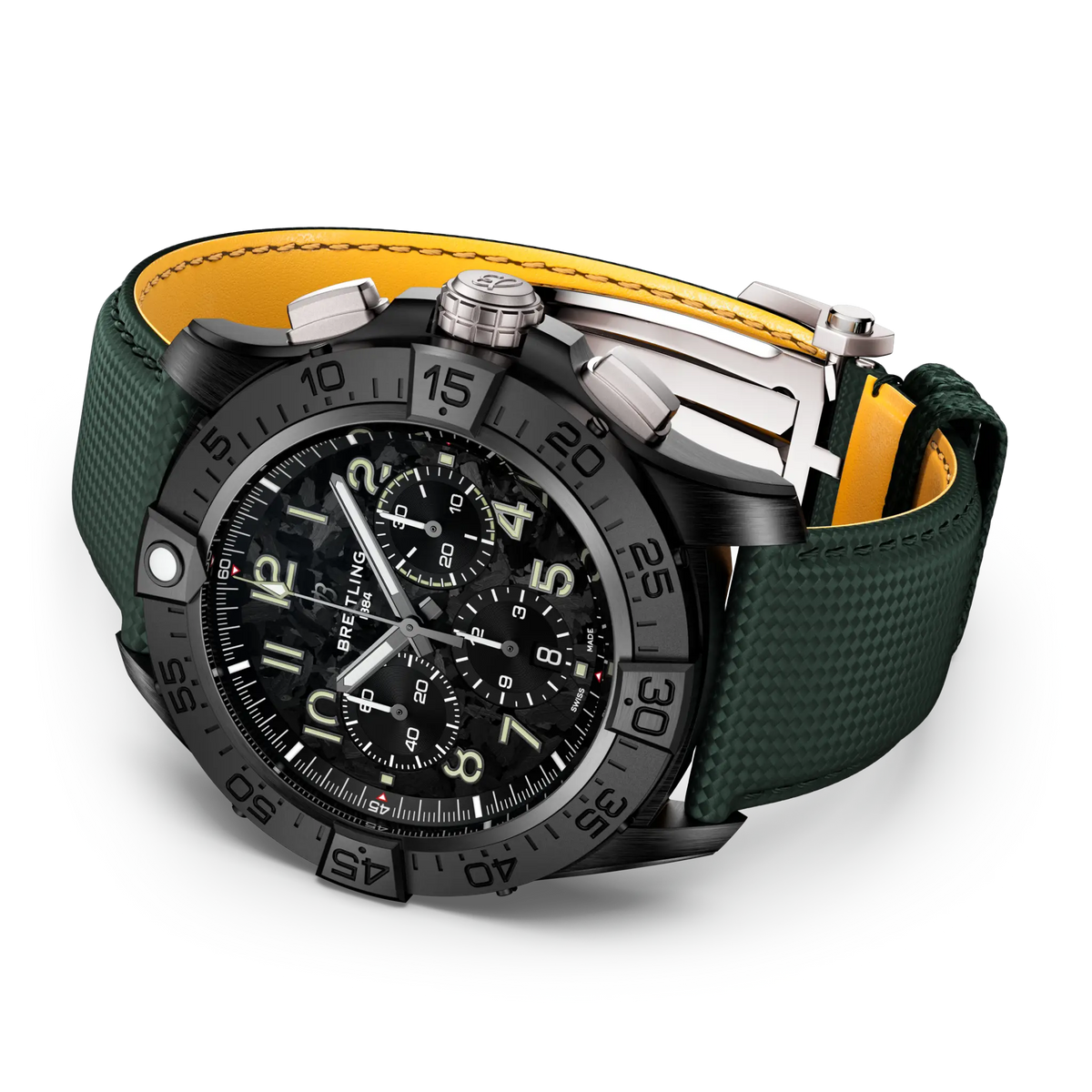 Super Avenger B01 Chronograph 46 Night Mission Ceramic 46 mm SB0148101B1X1 third view