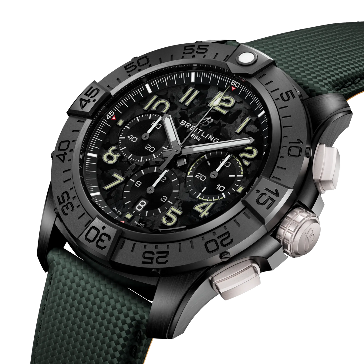 Super Avenger B01 Chronograph 46 Night Mission Ceramic 46 mm SB0148101B1X1 second view