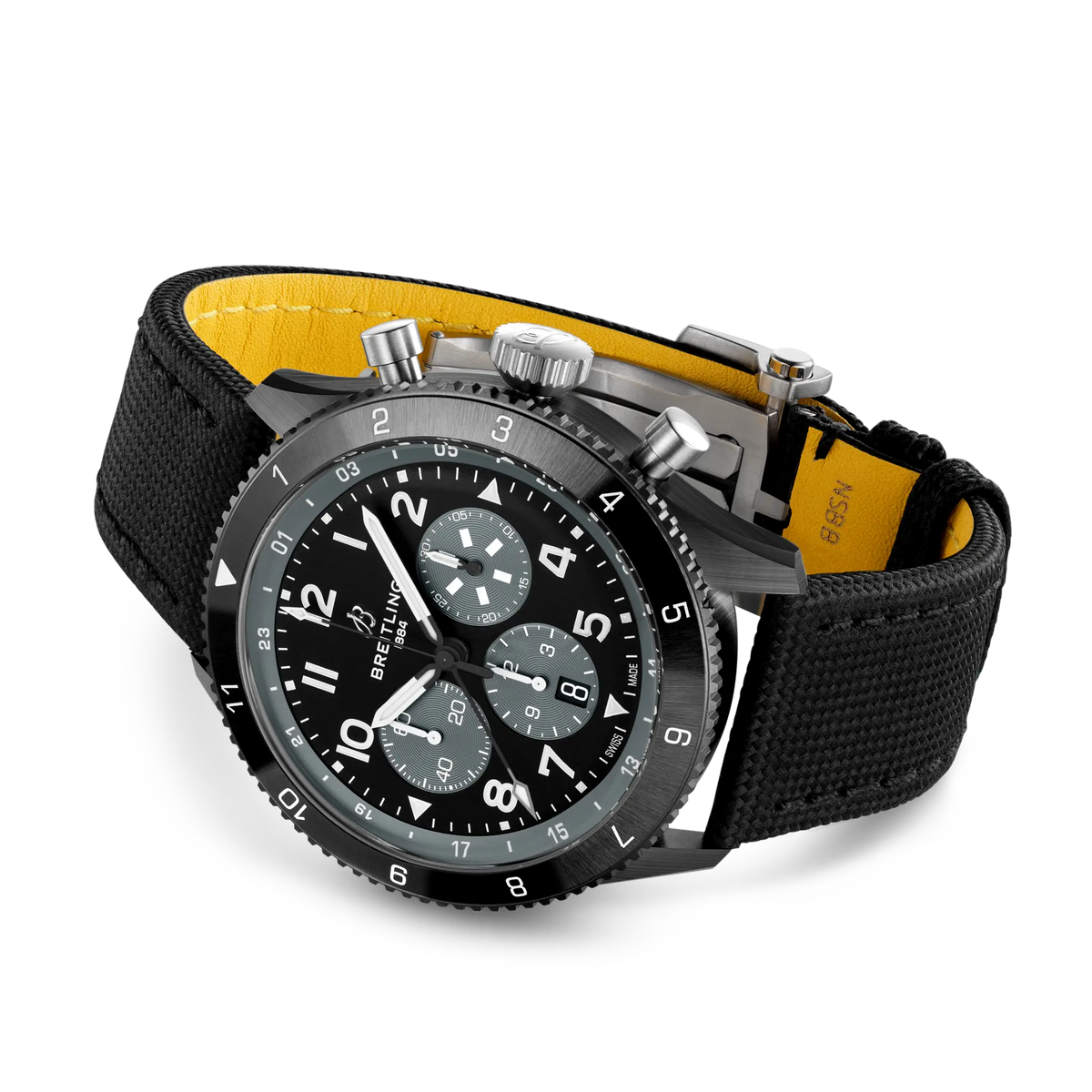 Super AVI B04 Chronograph GMT 46 Mosquito Night Fighter Ceramic 46 mm SB04451A1B1X1 third view