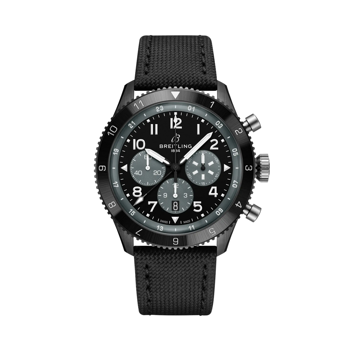 Super AVI B04 Chronograph GMT 46 Mosquito Night Fighter Ceramic 46 mm SB04451A1B1X1 main view