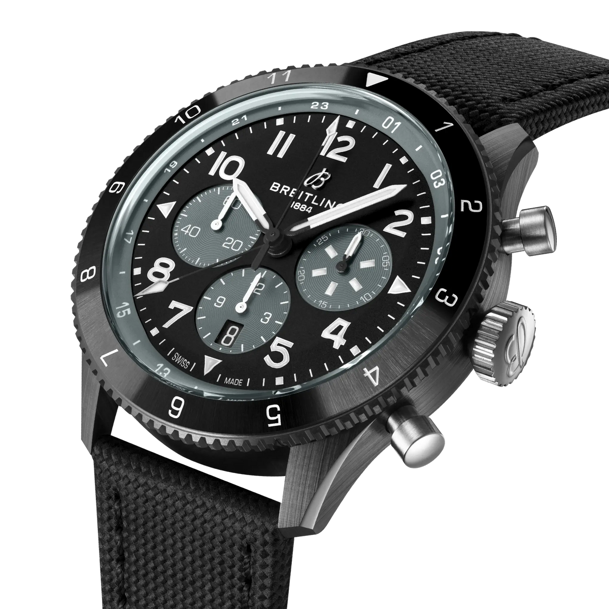 Super AVI B04 Chronograph GMT 46 Mosquito Night Fighter Ceramic 46 mm SB04451A1B1X1 second view
