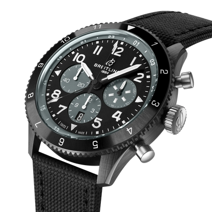 Super AVI B04 Chronograph GMT 46 Mosquito Night Fighter Ceramic 46 mm SB04451A1B1X1 second view