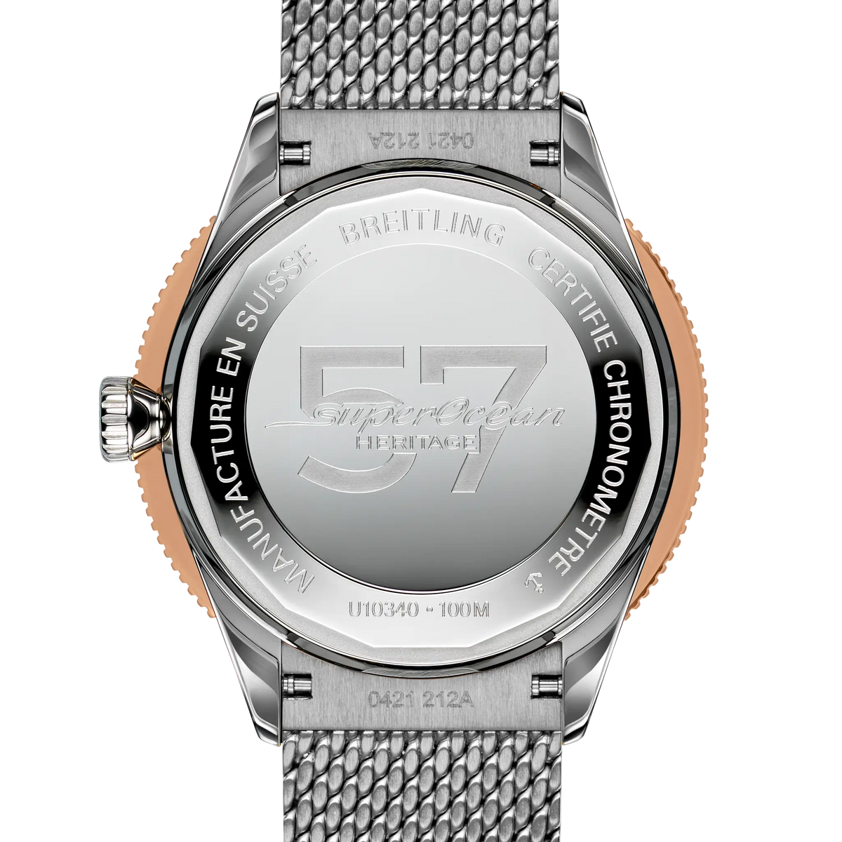 Superocean Heritage '57 Highlands Stainless steel & 18k red gold 38 mm U10340E31A1A1 third view