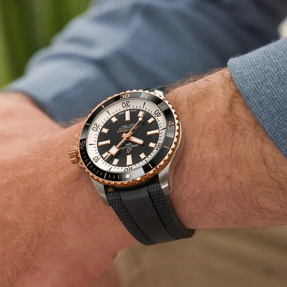 Superocean Automatic 42 Stainless steel & 18k red gold 42 mm U17375211B1S1 fourth view