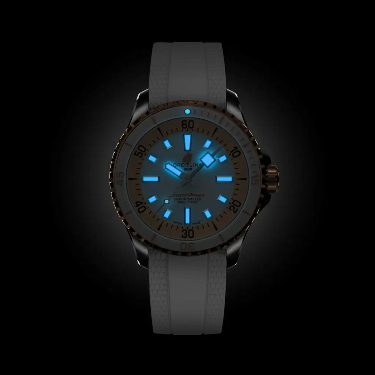 Superocean Automatic 36 Stainless steel & 18k red gold 36 mm U173771A1A1S1 fourth view