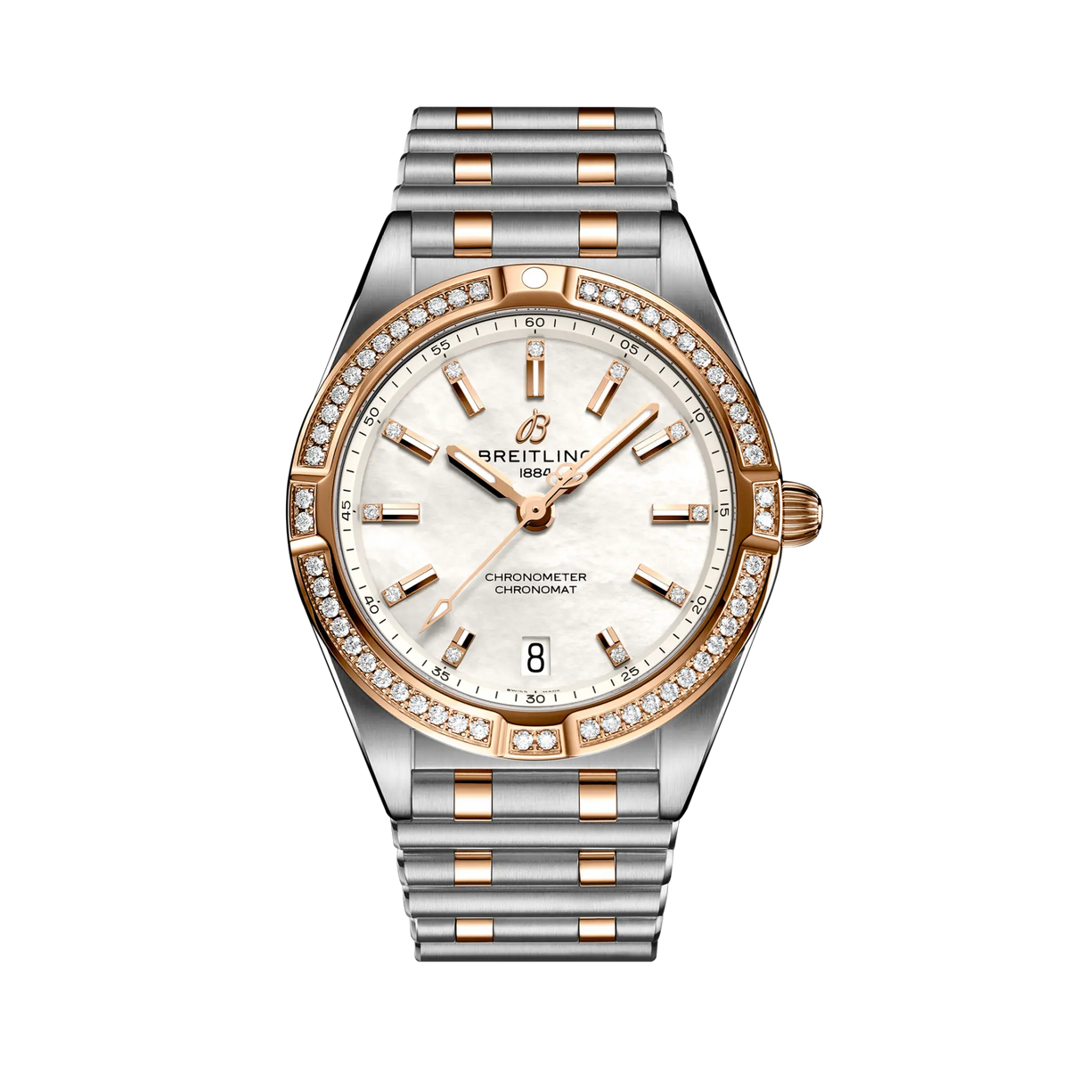Chronomat 32 Stainless steel & 18k red gold (gem-set) 32 mm U77310591A2U1 main view