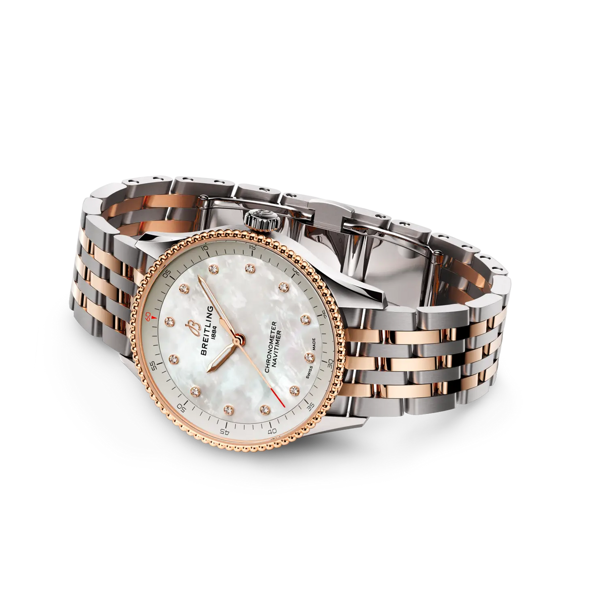 Navitimer 32 Stainless steel & 18k red gold 32 mm U77320E61A1U1 third view