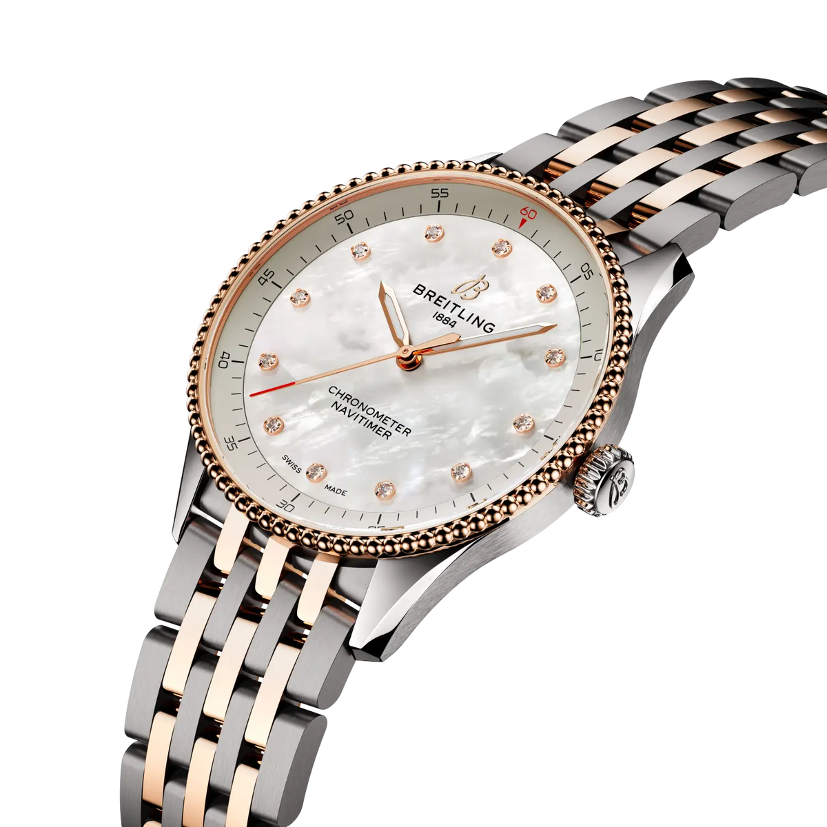Navitimer 32 Stainless steel & 18k red gold 32 mm U77320E61A1U1 secondary view