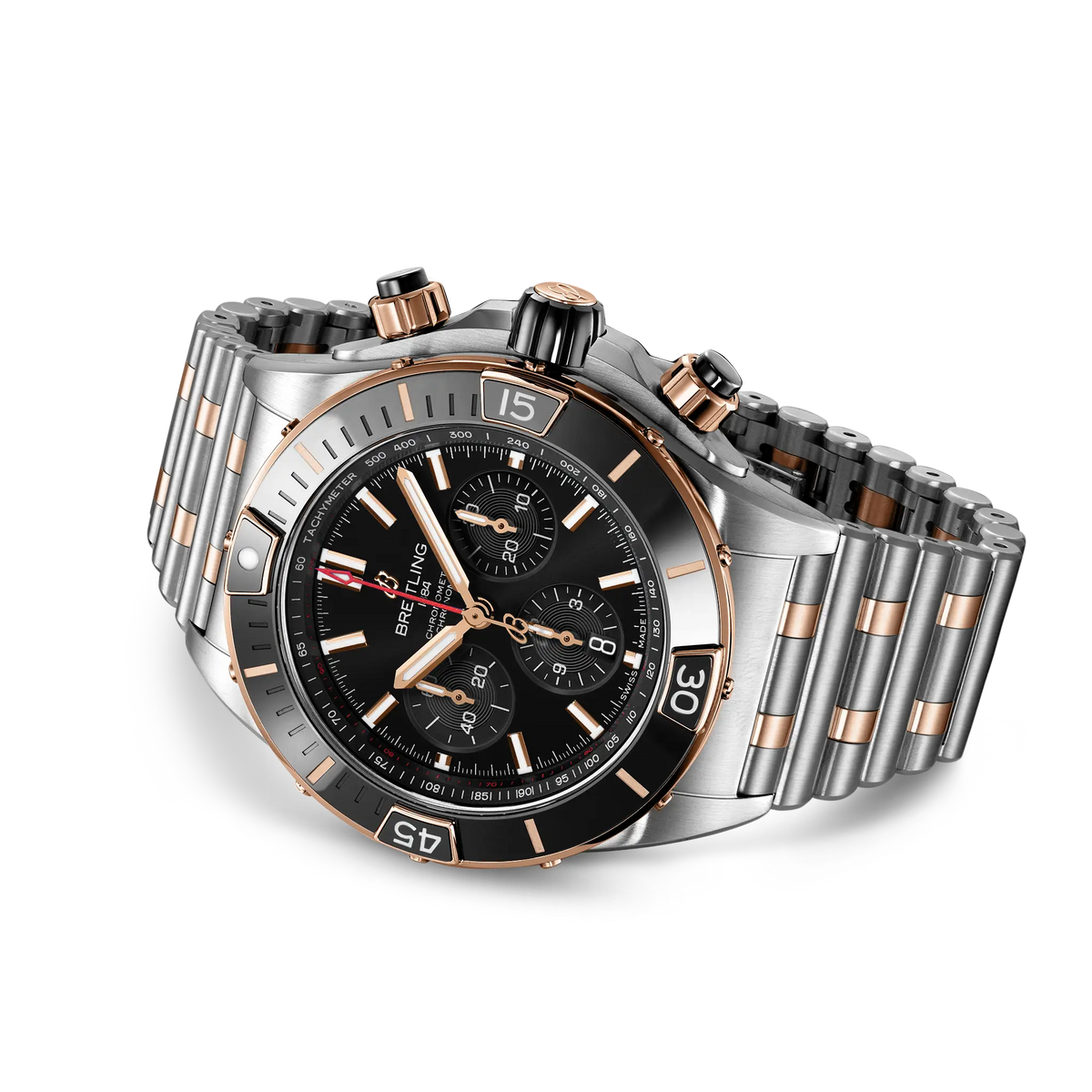 Super Chronomat B01 44 Stainless steel & 18k red gold 44 mm UB0136251B1U1 third view