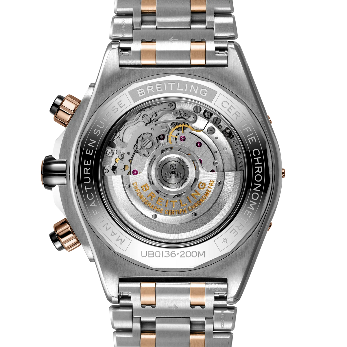 Super Chronomat B01 44 Stainless steel & 18k red gold 44 mm UB0136251L1U1 fourth view