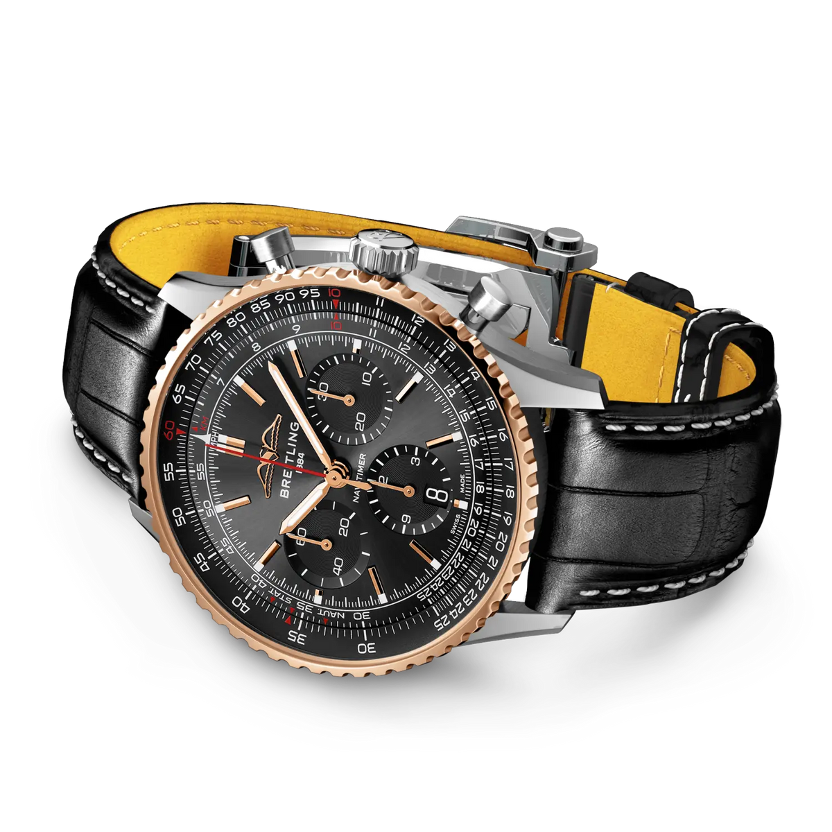 Navitimer B01 Chronograph 43 Limited Edition Stainless steel & 18k red gold 43 mm UB01384A1B1P1 third view