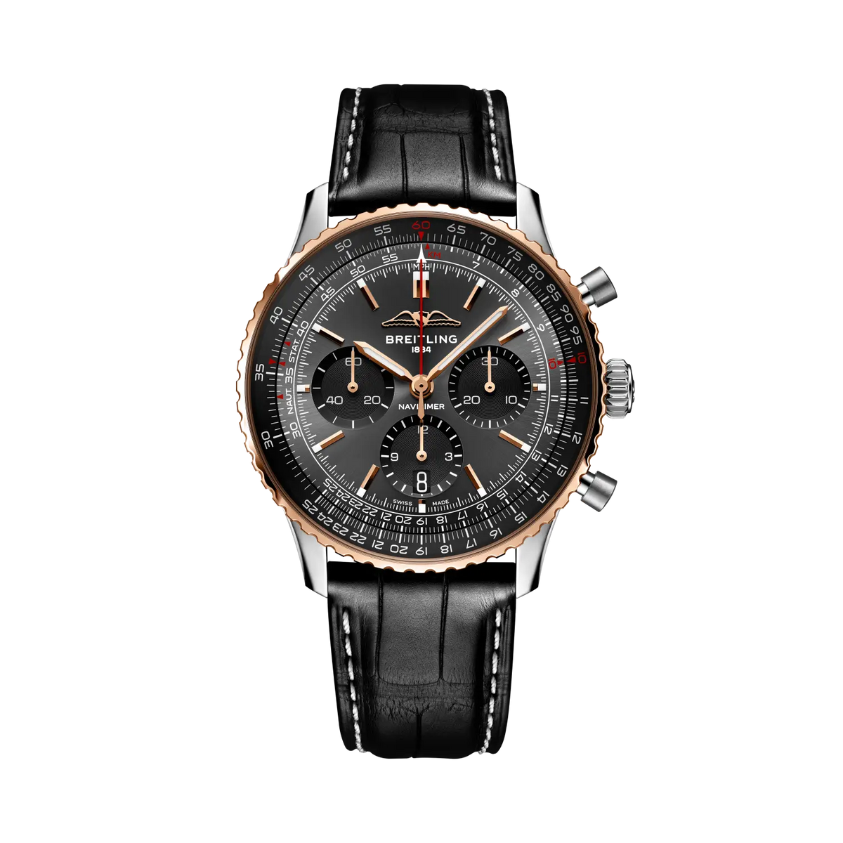 Navitimer B01 Chronograph 43 Limited Edition Stainless steel & 18k red gold 43 mm UB01384A1B1P1 main view