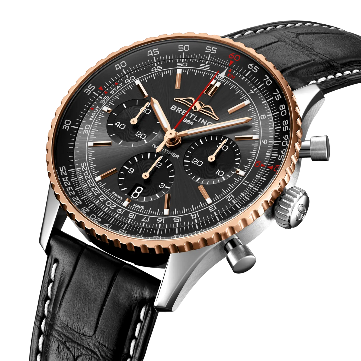Navitimer B01 Chronograph 43 Limited Edition Stainless steel & 18k red gold 43 mm UB01384A1B1P1 secondary view