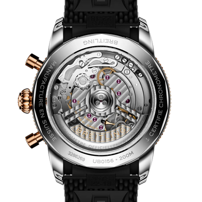 Superocean Heritage B01 Chronograph 42 Stainless steel & 18k red gold 42 mm UB0156H11B1S1 third view