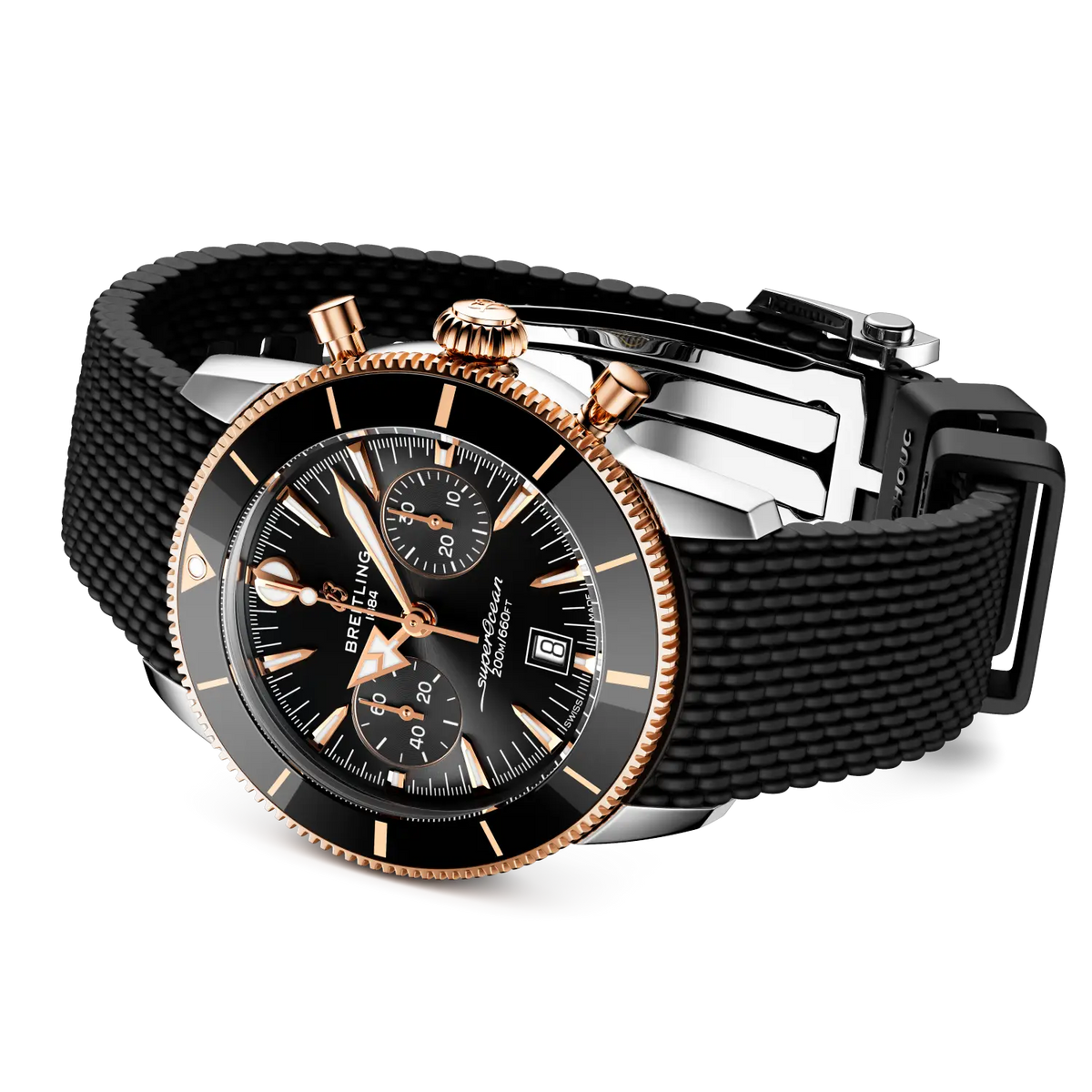 Superocean Heritage B01 Chronograph 42 Stainless steel & 18k red gold 42 mm UB0156H11B1S1 second view