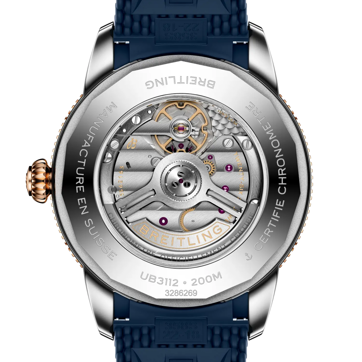 Superocean Heritage B31 Automatic 44 Stainless steel & 18k red gold 44 mm UB3112161C1S1 third view