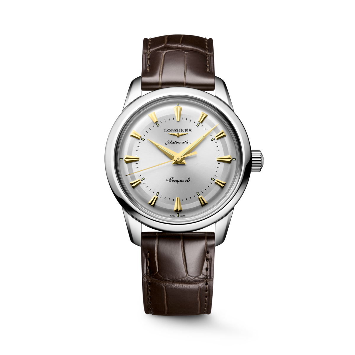 Conquest Heritage 38.00 mm Opaline Ivory Stainless steel L16494720 L1.649.4.72.0 front view