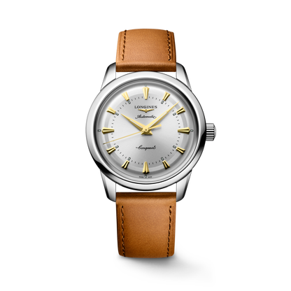 Conquest Heritage 38.00 mm Opaline Ivory Stainless steel L16494722 L1.649.4.72.2 front view
