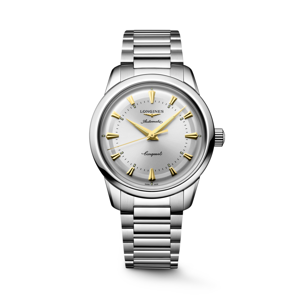 Conquest Heritage 38.00 mm Opaline Ivory Stainless steel L16494726 L1.649.4.72.6 front view