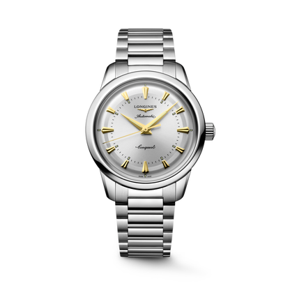 Conquest Heritage 38.00 mm Opaline Ivory Stainless steel L16494726 L1.649.4.72.6 front view