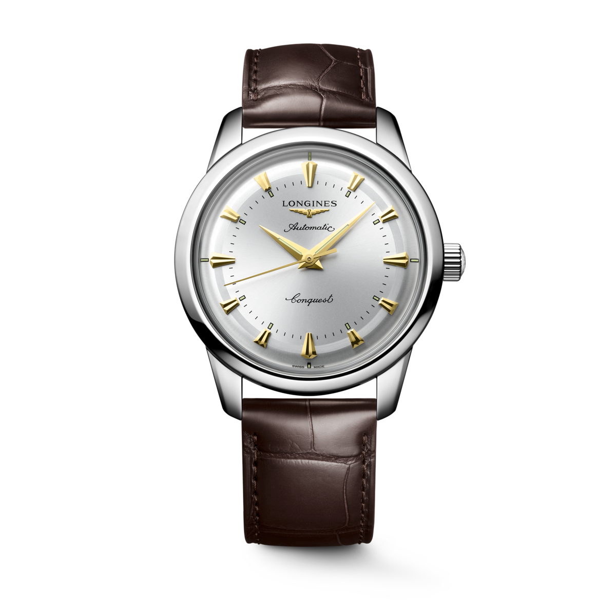 Conquest Heritage 40.00 mm Opaline Ivory Stainless steel L16504720 L1.650.4.72.0 front view