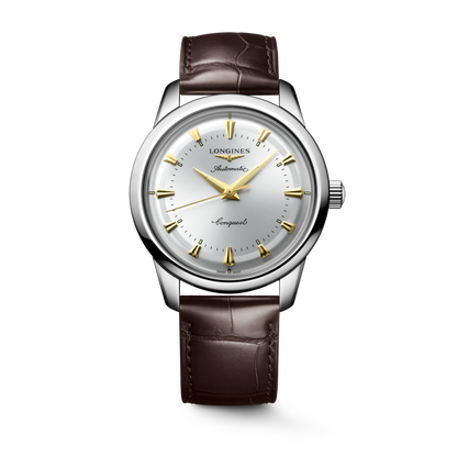 Conquest Heritage 40.00 mm Opaline Ivory Stainless steel L16504720 L1.650.4.72.0 front view