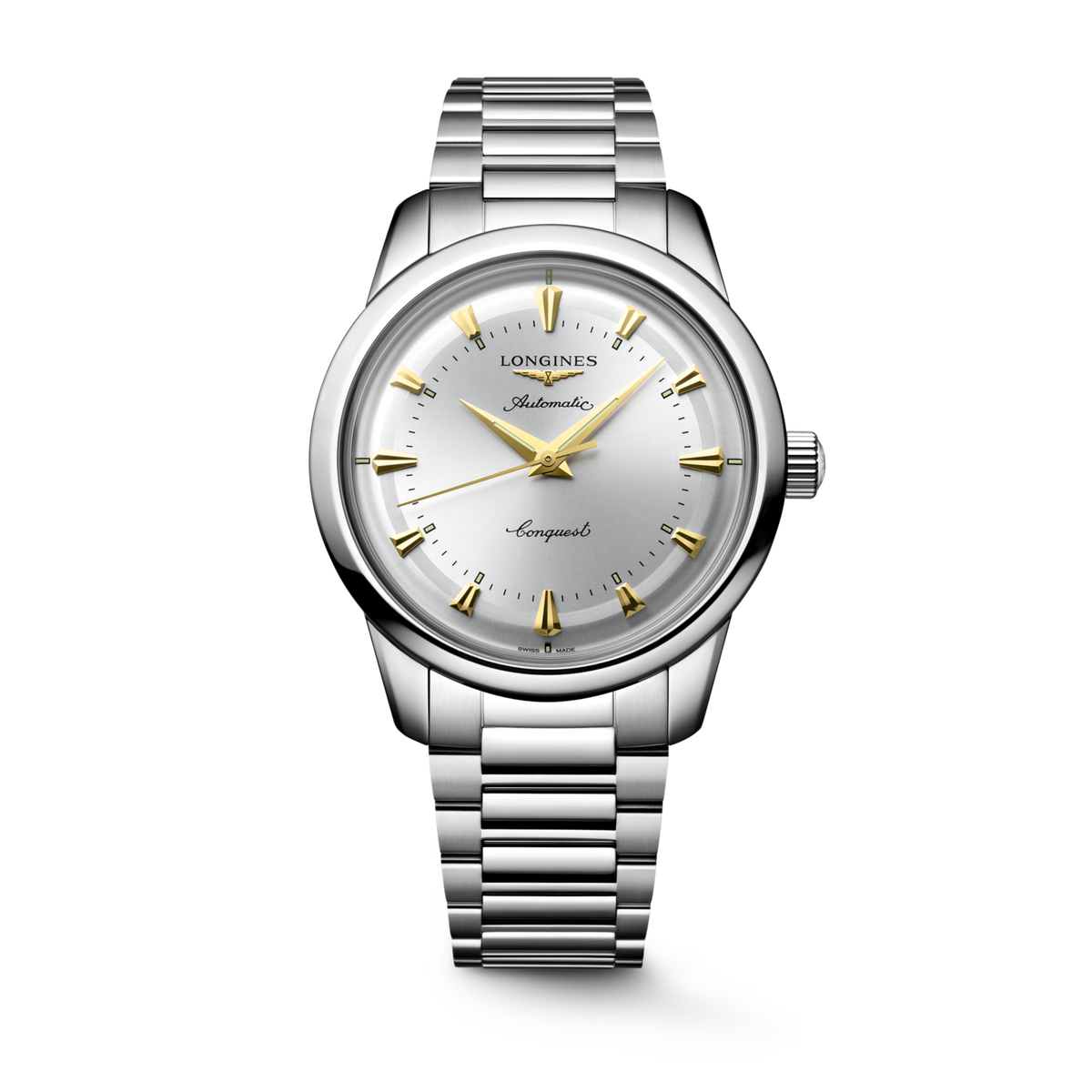 Conquest Heritage 40.00 mm Opaline Ivory Stainless steel L16504726 L1.650.4.72.6 front view