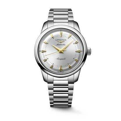 Conquest Heritage 40.00 mm Opaline Ivory Stainless steel L16504726 L1.650.4.72.6 front view